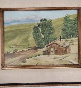 W. G. Wicknick Oil On Canvass Painting “deep Spring Valley Toll Road” - Picture 1 of 10