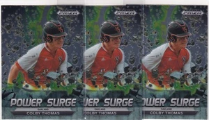 LOT (3) 2022 PRIZM DRAFT RC COLBY THOMAS SACRAMENTO ATHLETICS ROOKIE #-935 - Picture 1 of 1