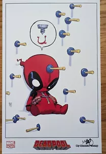 SKOTTIE YOUNG DEADPOOL ART PRINT SIGNED POSTER COMICS SDCC NYCC MARVEL COMICS - Picture 1 of 1