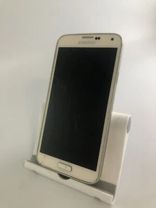 Samsung Galaxy S5 G900F 16GB Unlocked White Android Smartphone Cracked 2GB RAM   - Picture 1 of 12