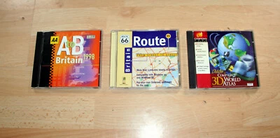 A to B Britain, Britain Route, Compton`s 3D World Atlas CD Bundle - Image 1 of 3