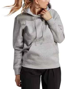 Adidas Originals Adicolor Essentials Fleece Hoodie Gray White IA6418 Women's NEW - Picture 1 of 5