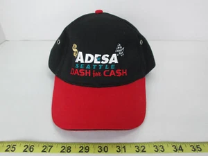 Vintage Adesa Seattle Dash Da$h for Cash Ca$h Hat Baseball Cap Black with Red C7 - Picture 1 of 8