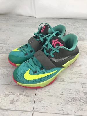 Jóvenes Nike KD VII 7 GS Zapatos Kevin Durant Hyper Jade Volt 669942 300 talla 6Y Foto 1 de 4