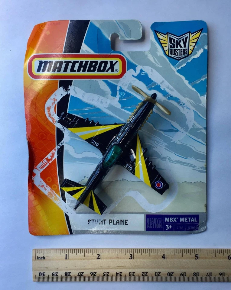  Matchbox Sky Buster MBX Metal - Stunt Plane 2008 Mattel Inc Foto 1 de 4