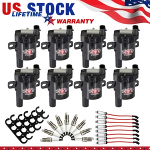 8Pack Ignition Coil+Spark Plug&Wires Set UF262 For Chevy Silverado 1500 2500 GMC - Picture 1 of 18
