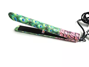 Soleil Ceramic Hair Straightener PeaCock Design Rare - Picture 1 of 6