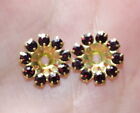 Vintage Gorgeous 10MM Garnet Seed  Flower Jackets For Earrings Use W Any Studs