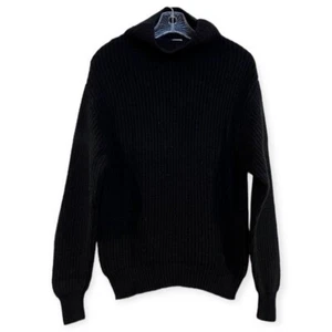 Wilfred 100% Merinowolle klassisch schwarz Rollkragen Rippstrick Pullover S DEFEKT - Bild 1 von 9