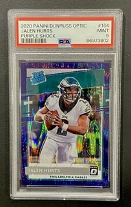 2020 Donruss Optic Jalen Hurts Purple Shock RC #164 PSA 9 Philadelphia Eagles - Bild 1 von 2
