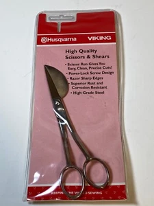 RARE 6" VIKING HUSQVARNA Right Hand Applique Quilt Scissors 1/2" Duckbill - B22 - Picture 1 of 2