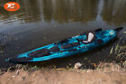 Jetocean 4.2M 14Ft Single Sit-On Fishing Kayak With Paddle And Seat Teal Black