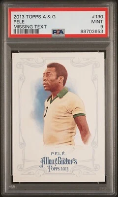 2013 Tops Allen & Ginter Pele Missing Text 130 PSA 9 - Image 1 of 2
