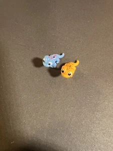 2x NEW LEGO SALAMANDER Set animal forest friends yellow Blue lizard Pair Frozen - Picture 1 of 2