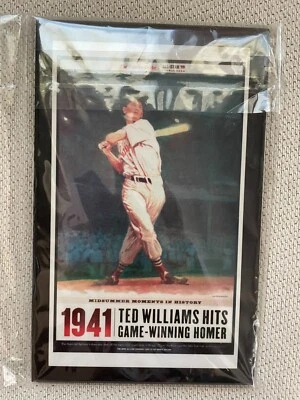 1941 Ted Williams Hits Game-Winning Homer Headline Classics Plaque Red Sox - Image 1 of 4
