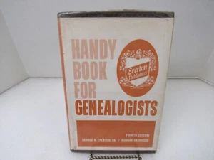 Handy Book for Genealogists edited by George B. Everton Sr. 1969 4th Ed. HB LB - Foto 1 di 12