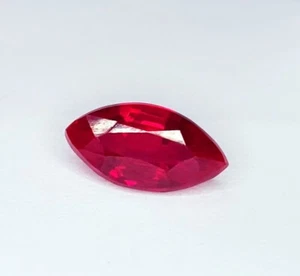 Gemas de rubí marquesa sin tratar con piedras preciosas sueltas rubí rojo natural de 2,47 quilates certificadas - Imagen 1 de 10