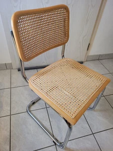 Vintage Cesca Stuhl mit Korbgeflecht. Made in Italy 10/86. Nachbildung Thonet. - Bild 1 von 23