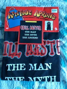 NEW Attitude Aprons Fully Adjustable "Grill Master Man Myth Legend" Apron 27x33" - Picture 1 of 3