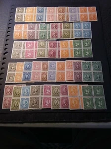Juego completo de 38 bloques de 4 1940-41 China Sc# 402 - 439 MNH - Imagen 1 de 6