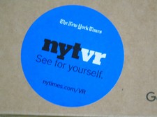 Google New York Times NYT GE Cardboard Glasses Virtual Reality Viewer