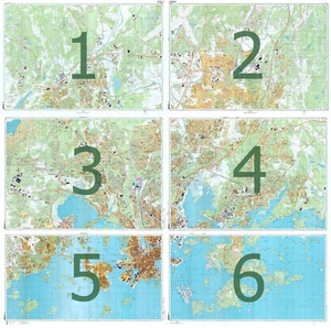 Russian Soviet Military Topographic Map - HELSINKI 1:10 000, ed.1989, REPRINT - Picture 1 of 12