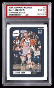 2024-25 Kaitlyn Chen Panini Instant Rookie Card Huskies #21 MINT Graded 10 - Picture 1 of 5