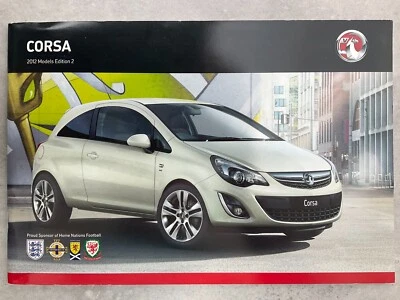 Vauxhall Corsa UK Market Car Sales Brochure - January 2012 - Image 1 of 4