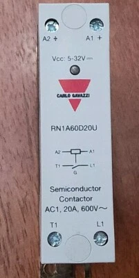 Carlo Gavazzi RN1A60D20U Semiconductor Contactor Solid State Relay - Image 1 of 3