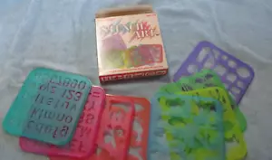 Tuppertoys Stencil Art Set di 8 Stencil Tupperware Vintage 1987 DART Giocattoli Bambini - Foto 1 di 8