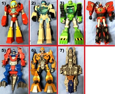 Variety Transformers Action Robot Figures Playskool Heroes Bots USED - Image 1 of 2