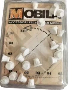 20 Coprifori in Plastica ø 5 mm Bianco Tappi Buchi Foro Plastica Armadi Tappo - Foto 1 di 5