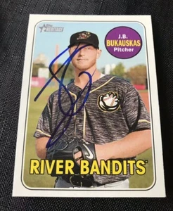 2018 Topps Heritage Minors J.B. Bukauskas Signed Autographed Card #27 - Picture 1 of 6