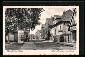 Neustadt a. Rbge., Ansichtskarte, Heimatmuseum und Wache, Litfaßsäule - Picture 1 of 2