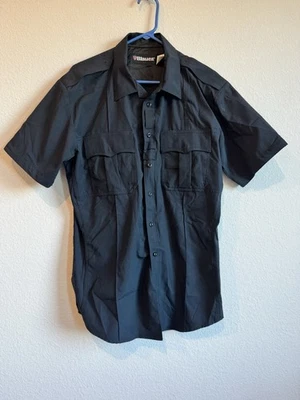 Súper Camisa Azul Marino 8676 Flexible Manga Corta Uniforme de Policía Para Hombre Mediana Foto 1 de 4