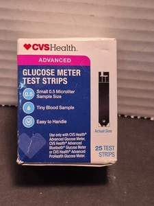 1 Schachtel CVS Health ADVANCED Blutzuckermessgerät Teststreifen siehe Bilder - Bild 1 von 2