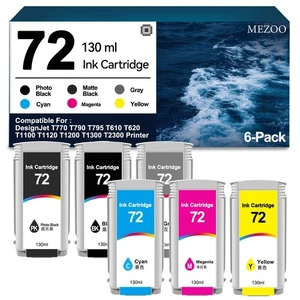 72 Ink Cartridge 130ml Replacement for HP 72 Ink Cartridges C9403A C9370A C93... - Bild 1 von 6