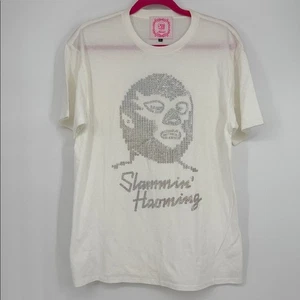 Slammin’ Haiming Strass Maske Wrestler Grafik T-Shirt Gr. XL - Bild 1 von 4