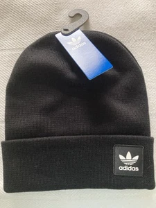 Adidas Unisex Beanie cap hat black NEW - Picture 1 of 5