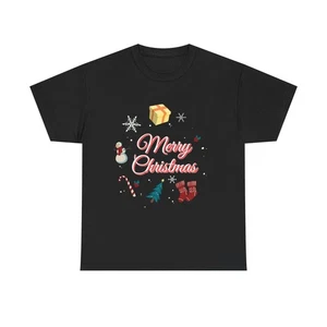 Merry Christmas Graphic Tee | Christmas Icons Shirt - Bild 1 von 36