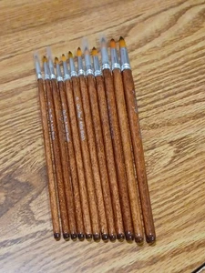 12 Stk. Künstlerpinsel Set Größen 1 bis 12 SPITZIGE Spitzen - SCHNELLER VERSAND  - Bild 1 von 4