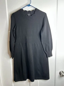Talbots Pulloverkleid schwarz Merinowolle Größe MP Rundhalsausschnitt 6342 - Bild 1 von 8