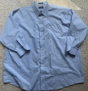Camicia elegante uomo Stafford Performance blu taglia 20 34/35 grande - Foto 1 di 5
