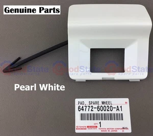 Genuine Toyota Prado 150 Series KDJ GRJ GDJ Spare Wheel Camera Cover Pearl White - Picture 1 of 2