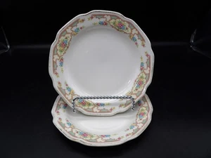 Juego de 2 Platos de Pan Suave Mount Clemens Vintage 6" Borde Floral Festoneado - Imagen 1 de 6