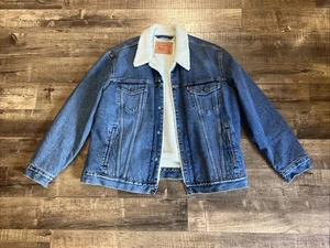 Levis Herren Winterjacke blau Denim Sherpa, Größe XL - Bild 1 von 11