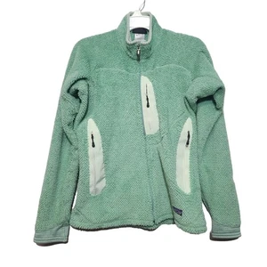 Patagonia Green R2 Regulator Full Zip Fleece Jacket Size Medium - Picture 1 of 4