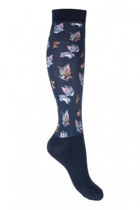 Kinder Reitsocken Kniestrümpfe Strümpfe Tom and Jerry HKM dunkelblau 26-38 - Bild 1 von 1