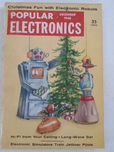 Popular Electronics Magazine Vol 9 Iss 6 Dec 1958 Christmas Robots Among Us - Picture 1 of 13