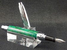 Presimo Style Handmade Fountain Pen in Arizona Jade